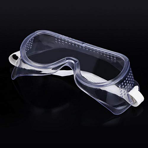 Occhiali Occhiali Protezione degli Occhi Occhiali di Sicurezza Anti-Fog Anti-Graffio Trasparente Chemical Splash Goggle Eyewear Lavorare All'aperto (5 Pacchetti)