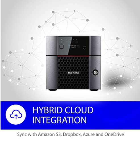 Image of BUFFALO TeraStation 3220DN 2-Bay SMB 4TB (2x2TB) Desktop NAS w /Hard Drives Included Network Attached Storage