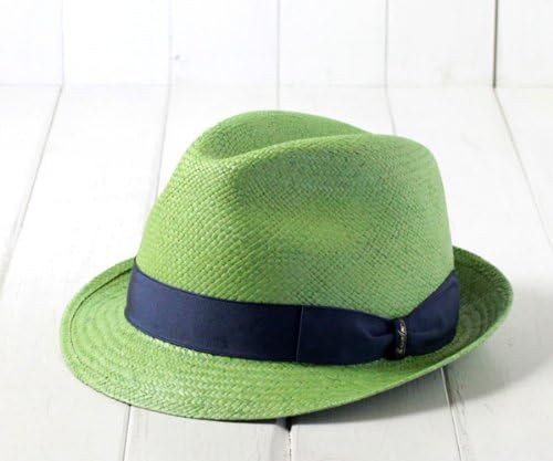 Amazon ボルサリーノ Borsalino イタリア製 小つば本パナマ中折れハット 1407 グリーン 61cm パナマハット パナマ帽 ストローハット 中折れ帽 メンズ 男性 帽子 ハット 通販