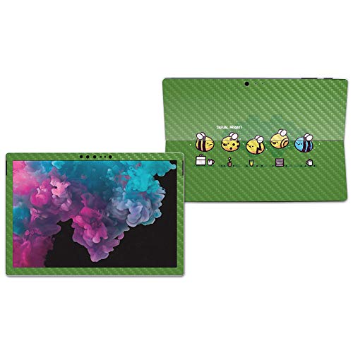 Image of MightySkins Carbon Fiber Skin for Microsoft Surface Pro 6 - Casual Friday Bee | Protective, Durable Textured Carbon Fiber Finish | Easy to Apply, Remove, and Change Styles | Made in The USA