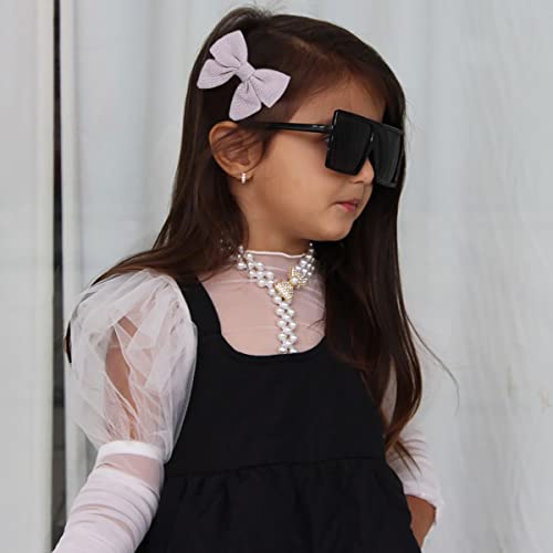 40 Pcs Baby Girls Hair Bows Clips Handmade Cotton Linen Alligator Clip Fully Lined Non-Slip Cloth Covered Hairgrips For Toddler Girls Hair Accessories,2.24 Inches #TOP6