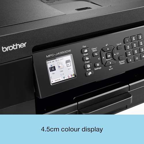 Brother MFC-J4350DW Wireless, A4 Inkjet Printer | all-in-one (Print/Copy/Scan) | Wi-Fi/USB 2.0 | A4 |2-Sided Print | Photos | Inks Included | UK Plug - Image 5