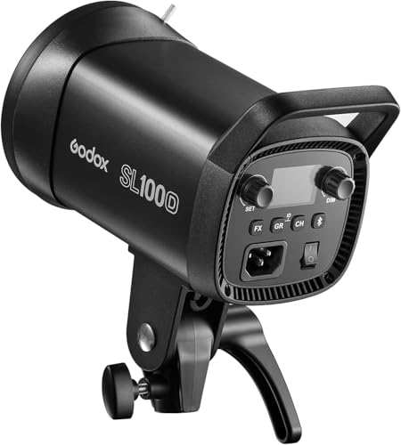 Image of Godox SL100D 100W Daylight LED Video Light - 32,100Lux@1M, 5600K, CRI 96+, Bowens Mount LED Continuous Light, 8 FX, App Control, Silent Studio Lighting for Video Recording, Photography, Live Streaming