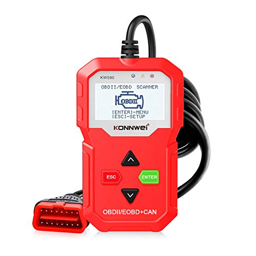 OBD2-Scanner EOBD CAN-Code-Leser-Diagnosewerkzeug Auto Scanner Support Multi Sprachen Kostenloses Update,B