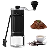 MeYuxg Manuelle Kaffeemühle,Coffee Grinder mit 40 Einstellbaren Stufen,25g Kapazität mit Zeitgemäßem Kegelmahlwerk aus Keramik,Tragbare kaffeemühle Manuell für Camping,Büro,Espresso,Pour Over Und Mehr