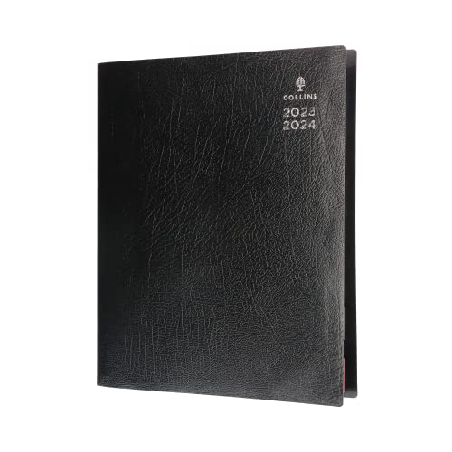 Collins Debden Collins Leadership Academic 2023-24 A4 Day to A Page Mid Year Diary Planner (Appointments) School, College or University Term Journal - July 2023 to July 2024 - Graphite - CP6745-2324