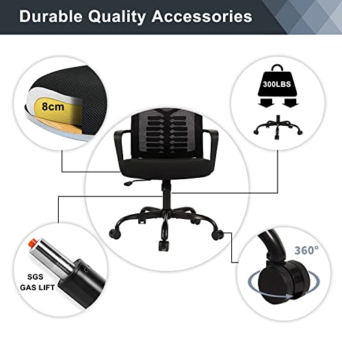 Enjoyseating Home Office Desk Chairs,Ergonomic Mesh Chair With Lumbar Support Adjustable Height Swivel Computer Task Chair #TOP6