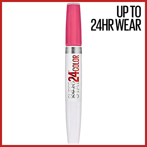 Image of Maybelline New York Super Stay Satin 24 2-Step Liquid Lipstick ( Pink Goes On, 1 Kit)