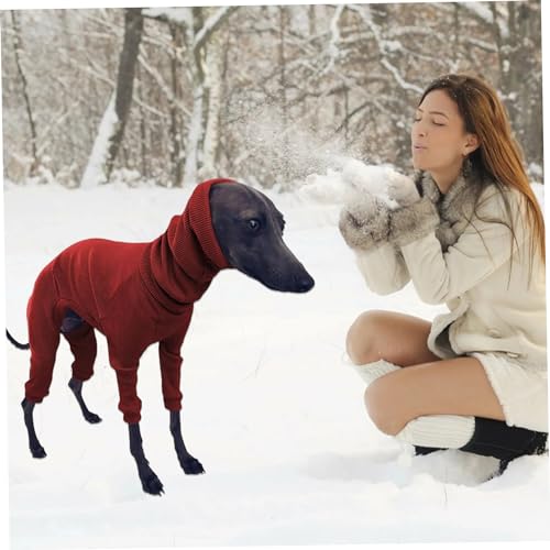 Suéter de galgo para perros estirable con capucha abrigo L 5