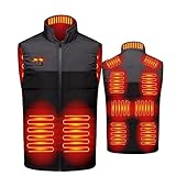 Beheizbare Jacke Damen Weste Winter Heizunterwäsche Herren Winterjacke Beheizbar Beheizte Heated Jacket Men Damenwesten Ärmellos Heizbare Heizweste Pullover Ärmellose Warme Beheizt Heizjacke,4XL
