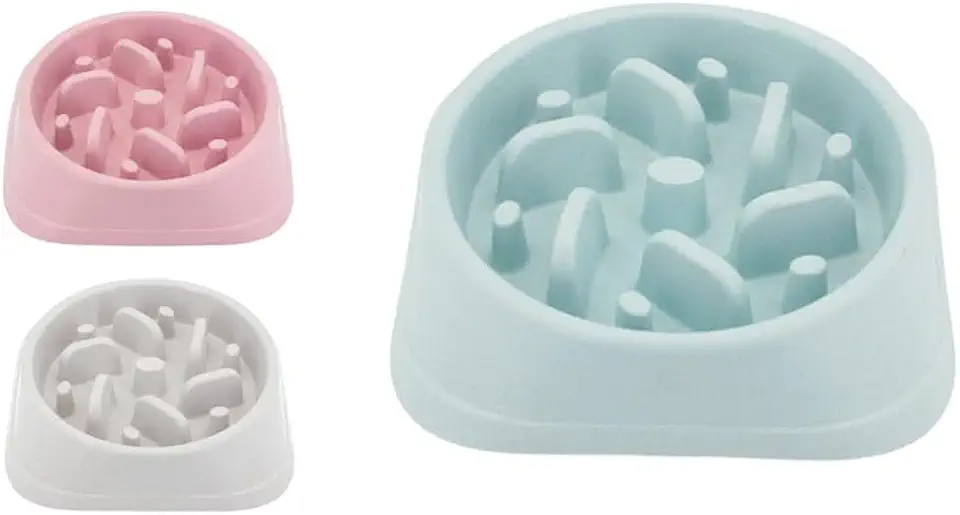 COMEDOURO LENTO EM PLASTICO CANDY COLORS CORES SORTIDAS 19,5 X 19,5CM - CM24