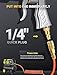 JASTIND High Volume Air Blow Gun with Powerful Venturi Nozzle, Brass Adjustable Air Nozzle Blow Gun w/ 2 Steel Extension, Pneumatic Air Blower Tool for Air Compressor Accessories Dust Cleaning