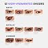 Wonderskin Eyeliner Pencil, 1440 Longwear Brown Glitter Eyeliner Pencil - Waterproof, Sharpenable & Smudge Proof (Gold Mocha)