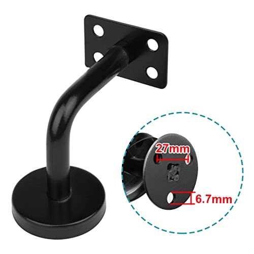 TSSS 8 Stück Edelstahl Handlaufhalter - Robuste Wandhalterungen für Flachholz oder Metall Treppengeländer - Tragfähigkeit bis zu 60 KG - Stabile und stilvolle