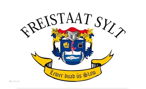 Drapeau de l'État libre Sylt blanc esprit nordique - 4
