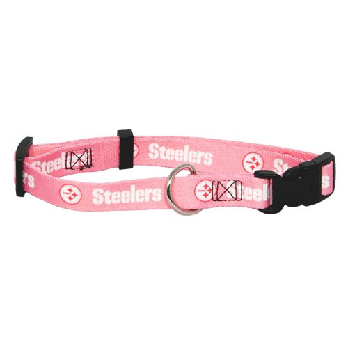 Hunter MFG Pittsburgh Steelers Pink Dog Collar, Large