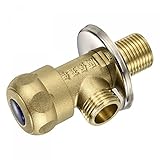 Práctica de usar, esta válvula de ángulo es ampliamente utilizada en baño, cocina, inodoro, grifo, tuberías, grifo, lavabos, válvula de inodoro, etc. Diseño de 2 vías y rosca G1/2 pulgadas es adecuado para todos los usuarios.
