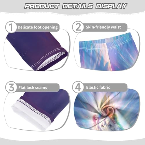 Toddler Girls Leggings Printed Yoga Pants Leggings Watercolor Lion Head for Kids3