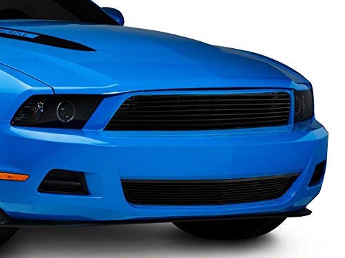 Modern Billet Lower Grille; Black Compatible with 10-12 Mustang V6