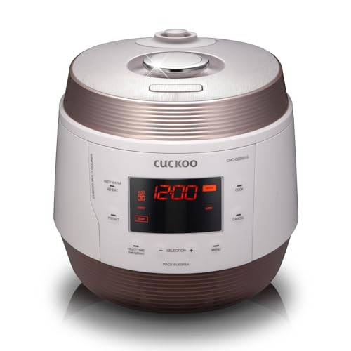 CUCKOO CMC-QSB501S ICOOK Q5 wysokiej jakości urządzenie wielofunkcyjne 4750 ml, 8 w 1, technologia ogrzewania 3D, funkcja utrzymywania ciepła, wewnętrzny garnek ze stali nierdzewnej z powłoką zapobiegającą przywieraniu