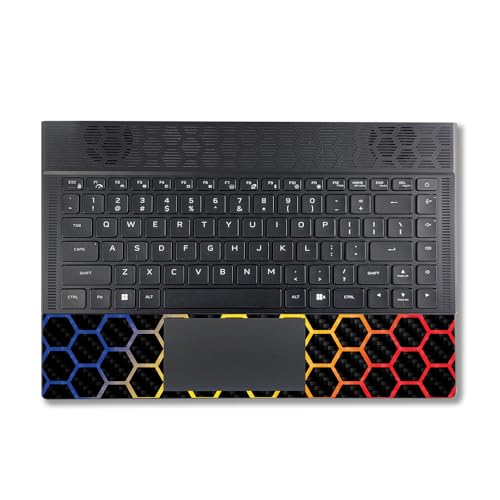 Image of MightySkins Carbon Fiber Skin Compatible with Alienware X14 R2 (2023) Full Wrap Kit - Primary Honeycomb | Protective, Durable Textured Carbon Fiber Finish | Easy to Apply | Made in The USA