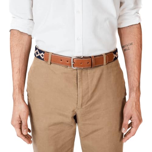 Handmade Woven Polo Belt - Guarda Pampas Design, Crafted from Full Grain Leather2