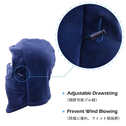 Image of TRIWONDER Kids Winter Hats Balaclava Ski Mask for Boys Girls Toddlers Windproof Adjustable Cold Weather Face Mask Neck Warmer
