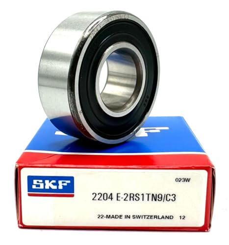 SKF 2204 E 2RS1TN9 C3 SELF ALIGNING Ball Bearing, Rubber Sealed 20X47X18 MM