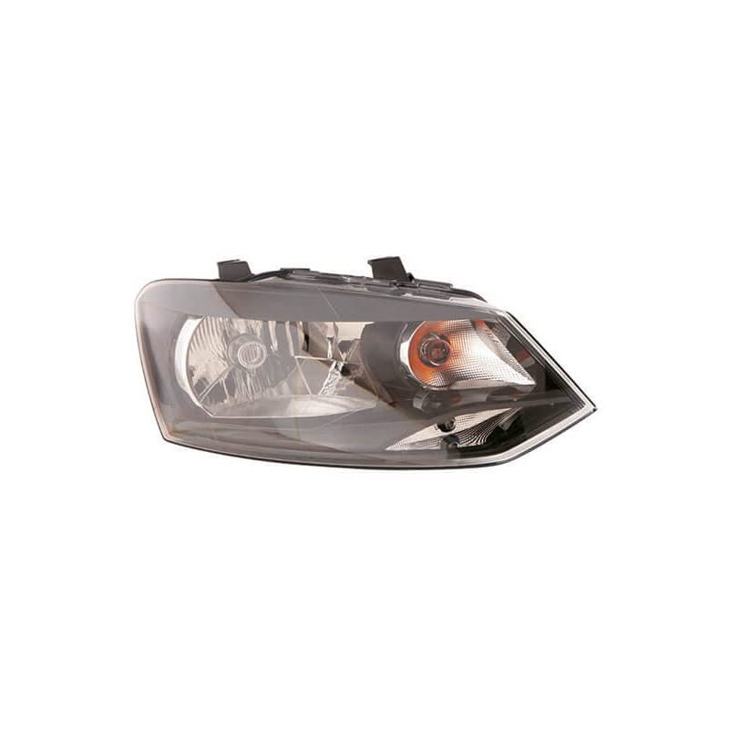 Phare avant droit H4 fond noir compatible Polo 5 phase 1 2009-2014