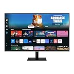 Samsung 32 inch M5 Black FHD Smart Monitor with Smart TV Apps, Gaming Hub, Multiple Ports (LS32DM500ENXGO) [Canada Version] (2024)