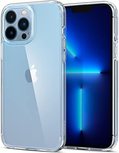 Spigen Ultra Hybrid [Air Cushion Technology] [Military Grade Shockproof] Case Compatible with iPhone 13 Pro Max - Crystal Clear