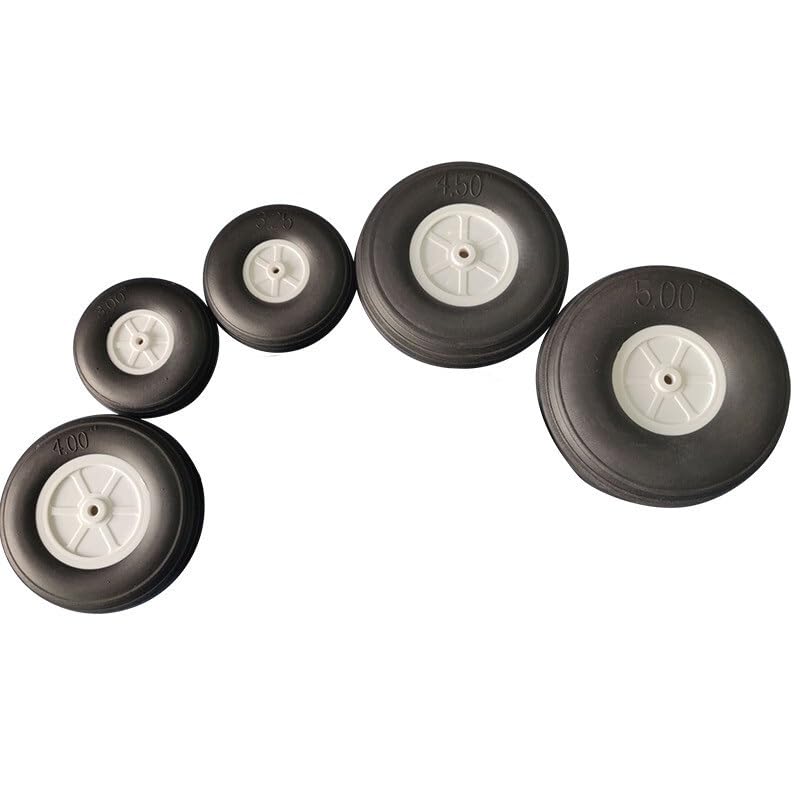 Compatible Para Haoye 2 neumáticos rueda trasera PU ultraligero alta flexibilidad 1–5 pulg avión RC