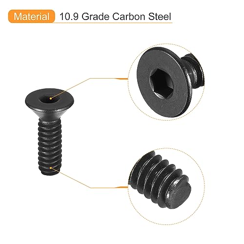 uxcell #5-40x3/8" Flat Head Socket Cap Screws - Image 4