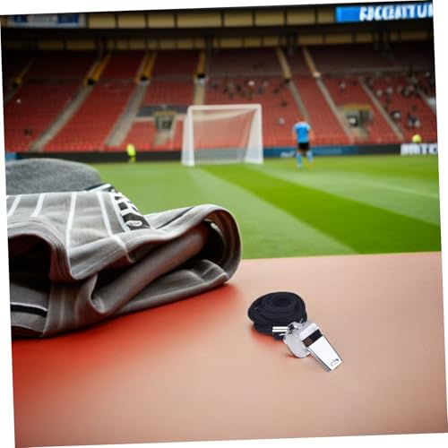 Set 6 silbatos de acero inoxidable con cordón para entrenamiento miniatura 5