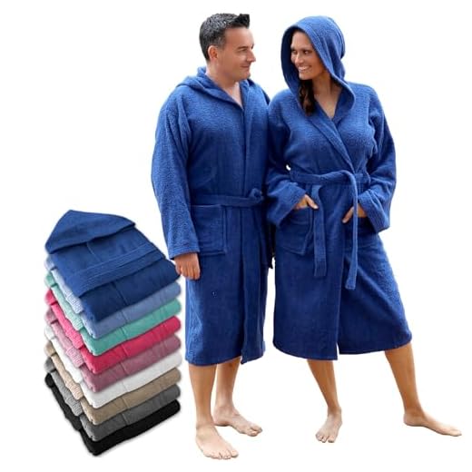 LEBENGOOD Albornoz Hombre con Capucha 100% Algodón OEKO-TEX, Toalla Rizo Americano 450 gsm,Albornoces Juveniles, Ducha, Piscina, Bata Baño, Unisex,Mujer, Tallas S M L XL XXL 3XL (Hom.Cap. Azulon XXL)