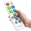 Samsung Replacement TV Remote Compatible with Samsung TV's ONLY (White) Big Button TV Remote Control, Simplified and Easy to Use (2xAAA Batteries not Included)