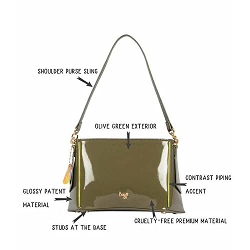 Baggit Women's Baguette Handbag - Small (Green) 3 41nDIsCThIL. SL500