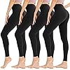High-Waisted-Leggings-for-Women-No-See-Through-Tummy-Control-Workout-Womens-Leggings-Athletic-Running-Cycling-Yoga-Pants 4 Pack Leggings for Women Butt Lift High Waisted Tummy Control Slimming Black No See-Thru Yoga Pants Workout Running