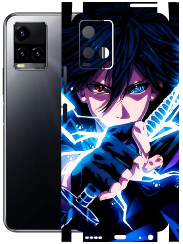Image of AtOdds - Full Body Back Screen Guard Protector Film - Lamination Wrap Skin Sticker Compatible with VIVO Y33T | Scratchproof Matte Finish (Anime 42)