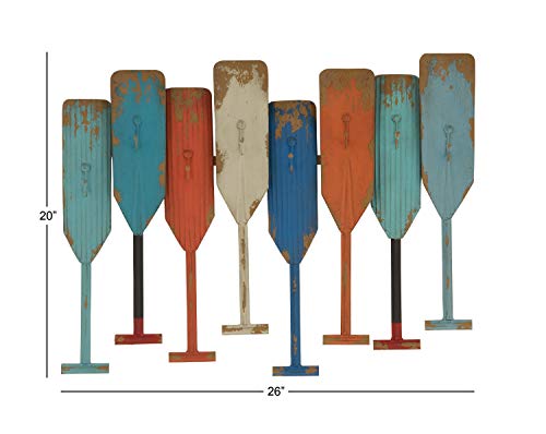 Deco 79 Wall Hook, 26" x 20", Multi 95228 - Image 6