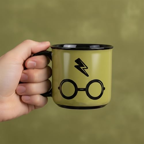 Image of Premium Coffee Mug for Office & Home | Harry Potter Ceramic Coffee Mug | 3 x 3.5 Inch Coffee Cup | Stylish Gift for Book & Movie Fans | Hot & Cold Beverage Cup 300ml (Black - Gold)