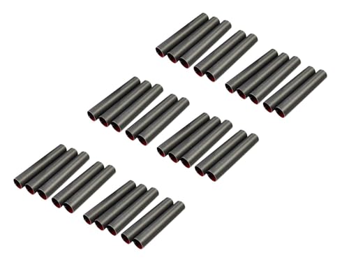 rukauf Schaumrollen-Formen KLEIN (8 cm x 1,3cm) Antihaft-beschichtet Teflon Traditionelle Backform Schillerlockenform Gerade Röhrchen Spritztüllen Sahnerollen (30)