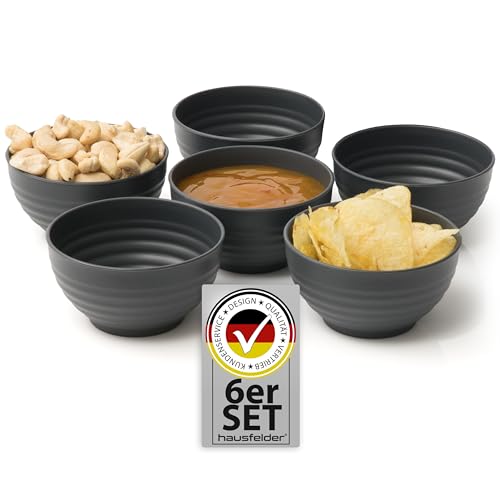 Hausfelder Dip Schalen Set 6 x 180 ml, Snackschalen, Tapas Schale...