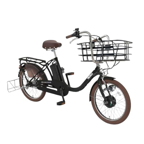 [1月中旬頃発送]完成品でお届け! 電動自転車 20インチ 11.1Ah ペット乗せ 自転車 ペットポーター PET-ASPET203Z-FB[マットブラック(K65T)]