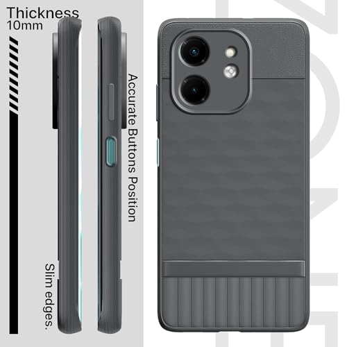 Image of Shockproof Case for Infinix Smart 9 HD 4G | Full Camera Protection | TPU Flexible Back Cover for Infinix Smart 9 HD 4G (Graphite Grey)