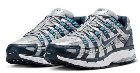 Nike P-6000 Men's Shoes (CD6404-402, Armory Navy/Flat Silver/White/Metallic Silver) Size 83