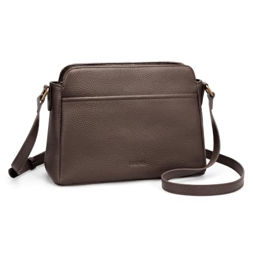 Image of befen Anti-theft Crossbody Bag for Women Genuine Leather, Small Cross Body Shoulder Handbags with RFID Card Slots