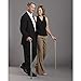 Switch Sticks Walking Cane for Men or Women, Foldable and Adjustable from 32-37 Inches, FSA and HSA Eligible, Engraved Cognac