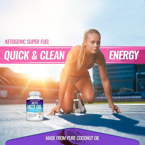 Toplux Keto MCT Oil Capsules - 3000mg Natural Pure Coconut Oil Extract Pills, Source of Energy, Easy to Digest for Men Women, 90 Softgels, Supplement - Image 5