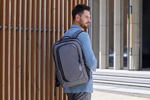 Lenovo 17" Laptop Urban Backpack B730, Fits Up to 17.3-Inch Laptops, Water-Repellent Material, Padded PC Compartment, Anti-Theft Pocket, On-The-Go Charging, GX40X54263, Charcoal Grey